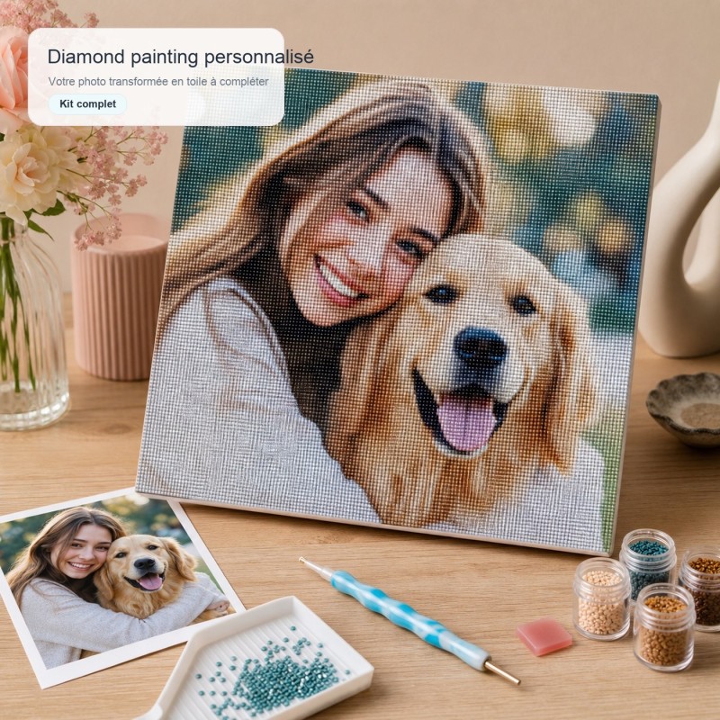 Diamond painting personnalisé photo - L'Art du Personnalisé