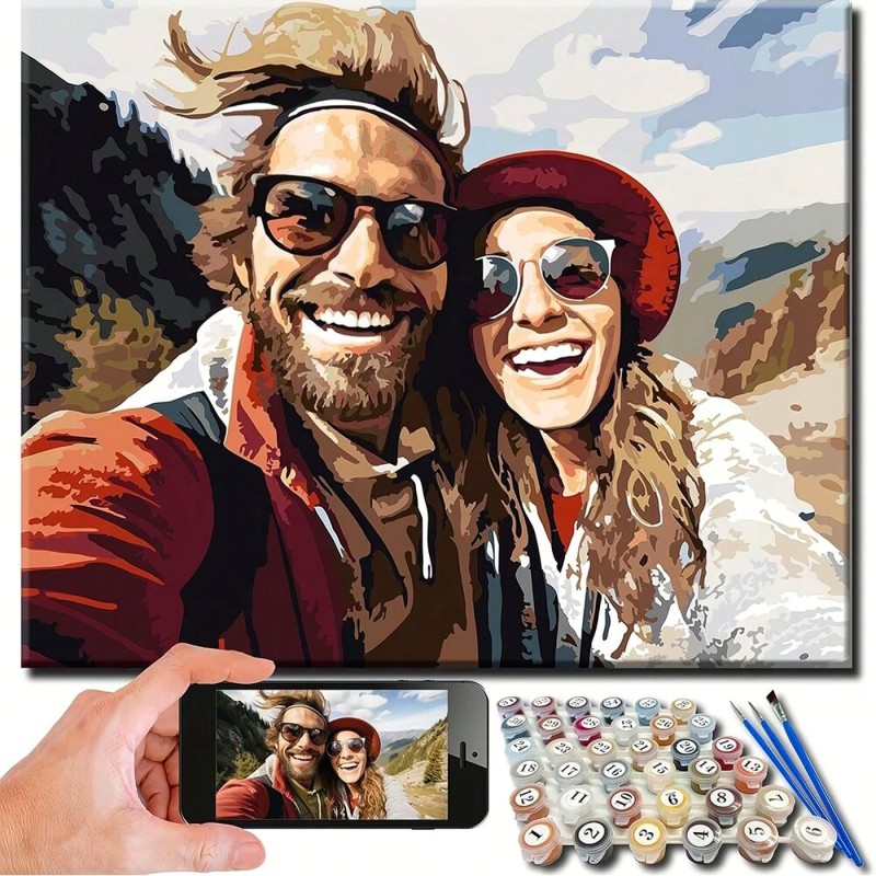 Peinture par numéro personnalisée à partir d'une photo